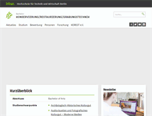 Tablet Screenshot of krg.htw-berlin.de